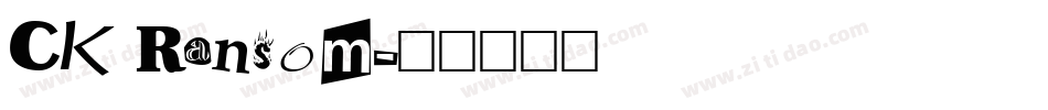 CK Ransom字体转换